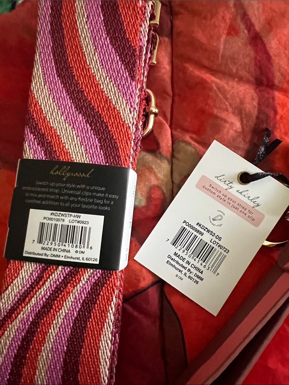 NWT KEDZIE matching adjustable guitar bag strap and wristlet/wallet strap - Picture 6 of 6